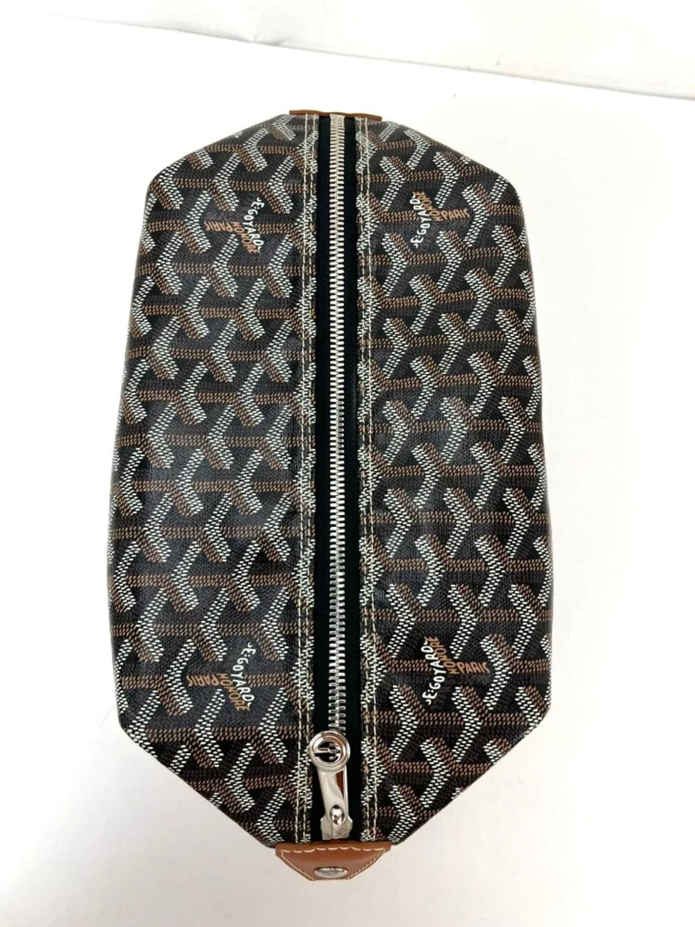 Goyard Goyardine Boeing 25 Trousse De Toilette Black Case